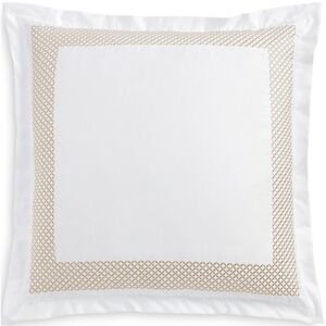 Hudson Park Collection 500TC GEO EMBROIDERED EURO PILLOW SHAM